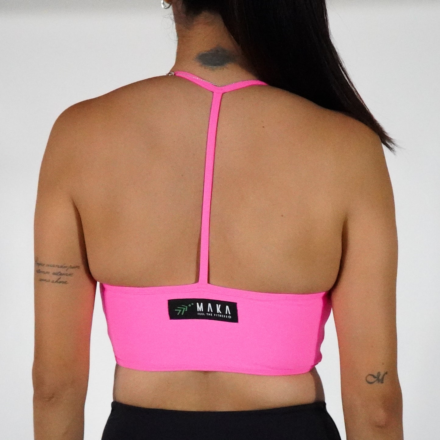 Mexican Pink Tie Dye Flower- Top Mesh