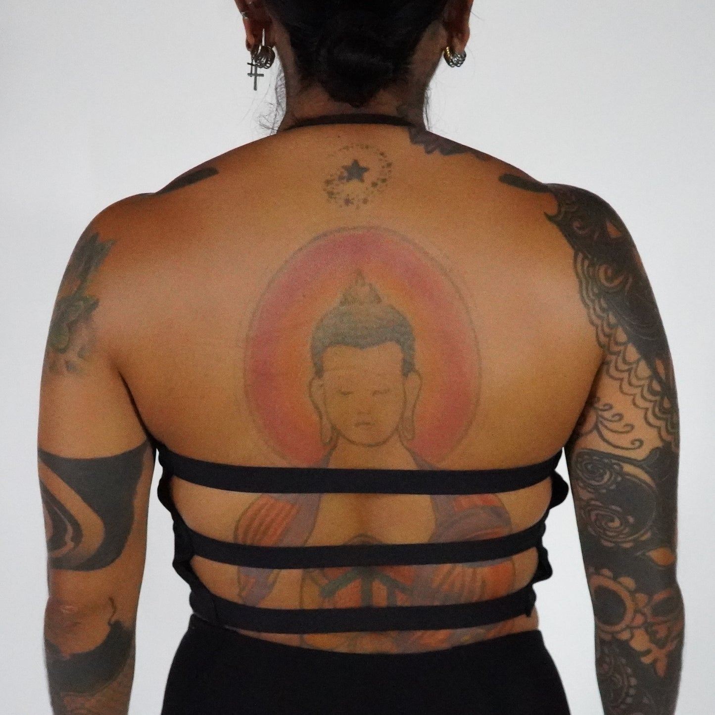 Black- Crop Top Lines