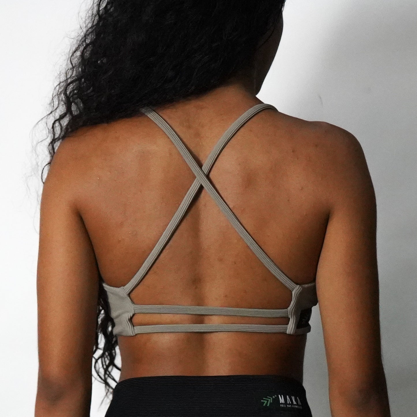 Earth Brown Lines- Top V-Cross