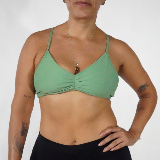 Forest green- Top Pliegues