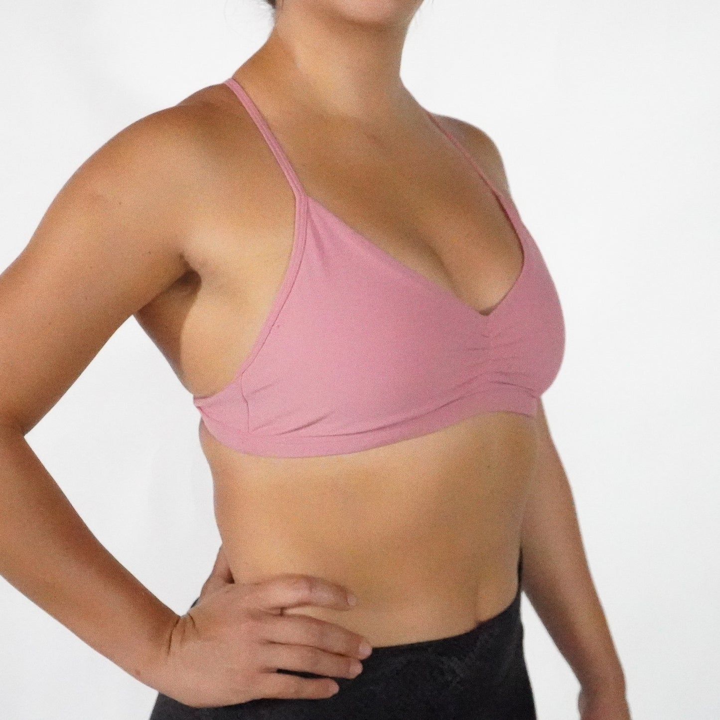 Coral Pink- Top Pliegues