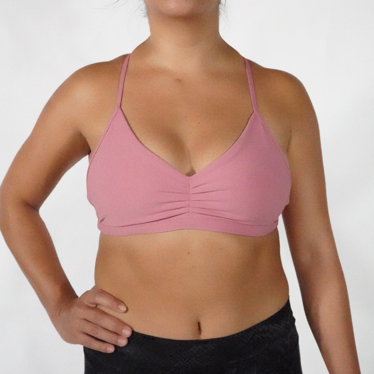 Coral Pink- Top Pliegues