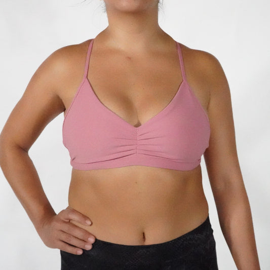 Coral Pink- Top Pliegues