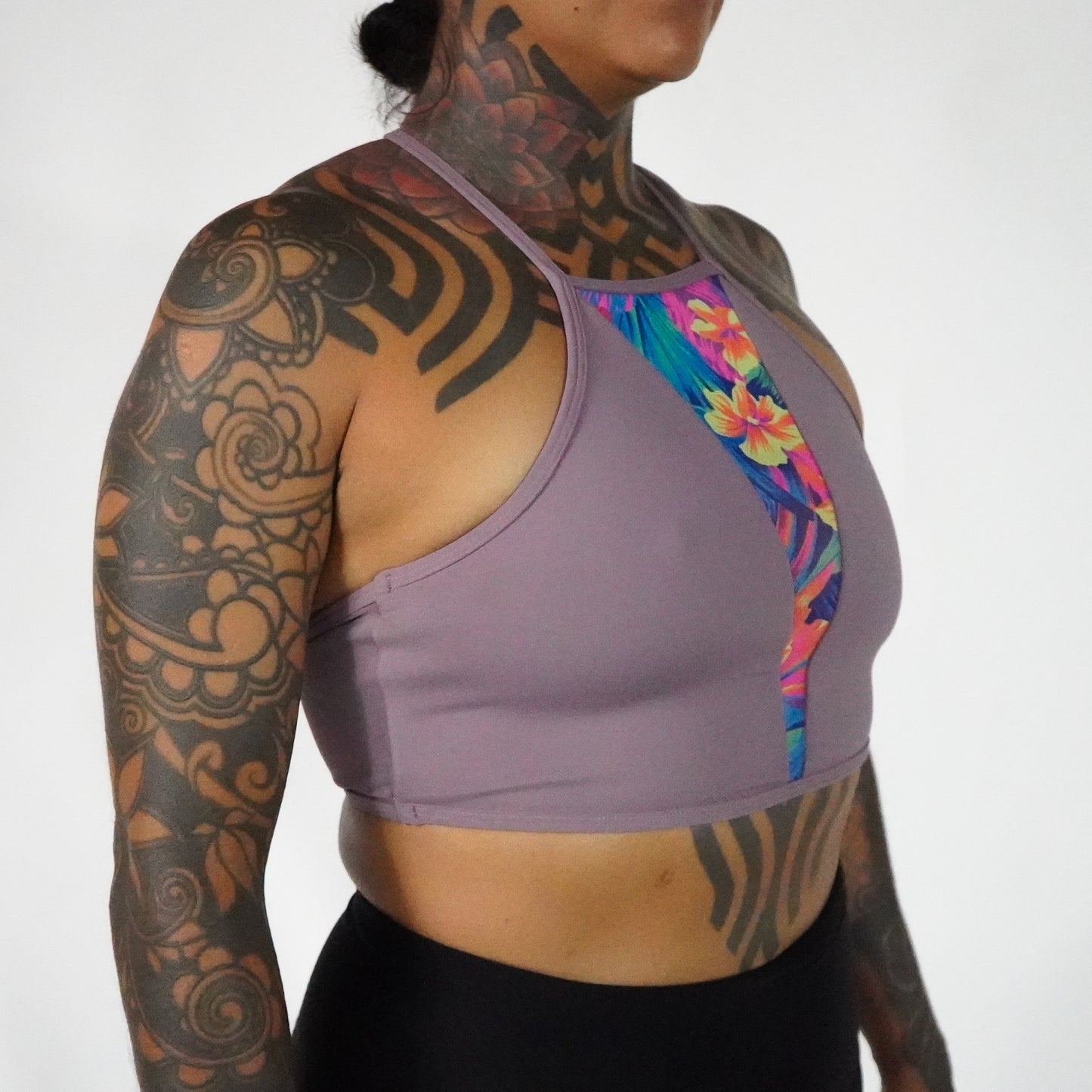 Lavanda Flowers- Top Mesh