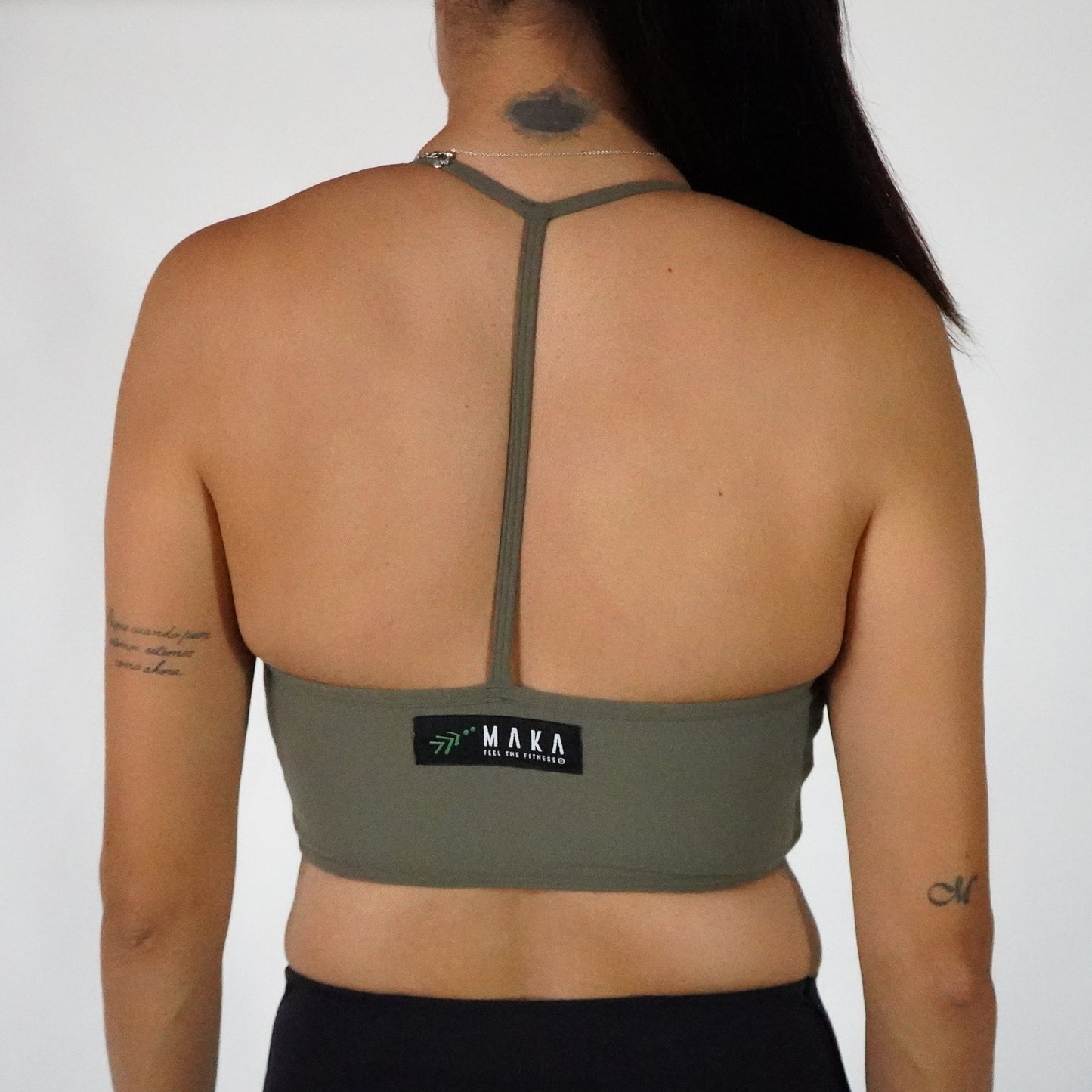 Olive Jungle- Top Mesh
