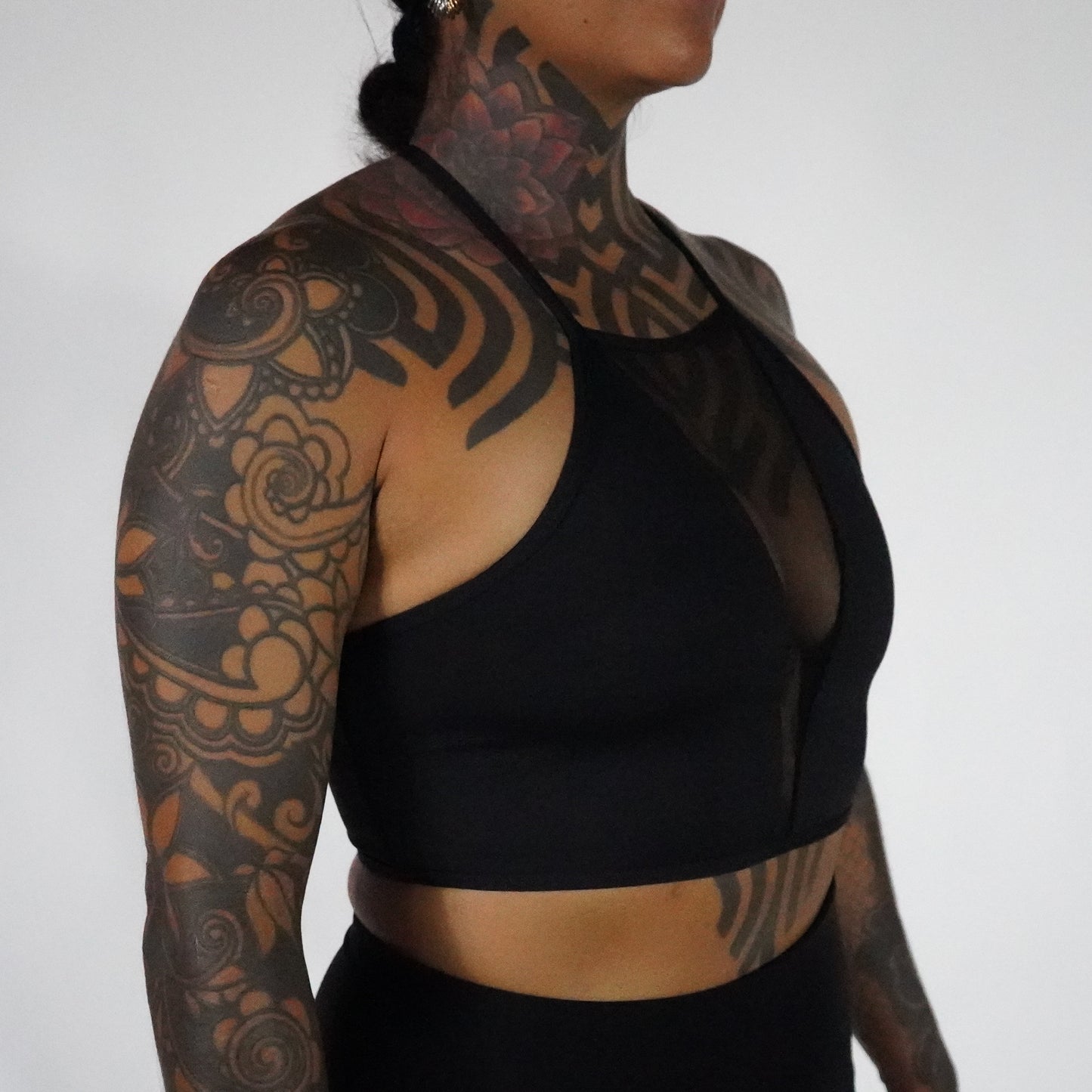 Black Black- Top Mesh