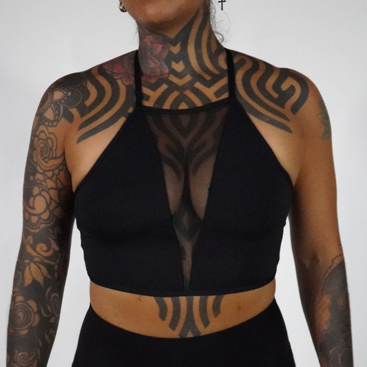 Black Black- Top Mesh