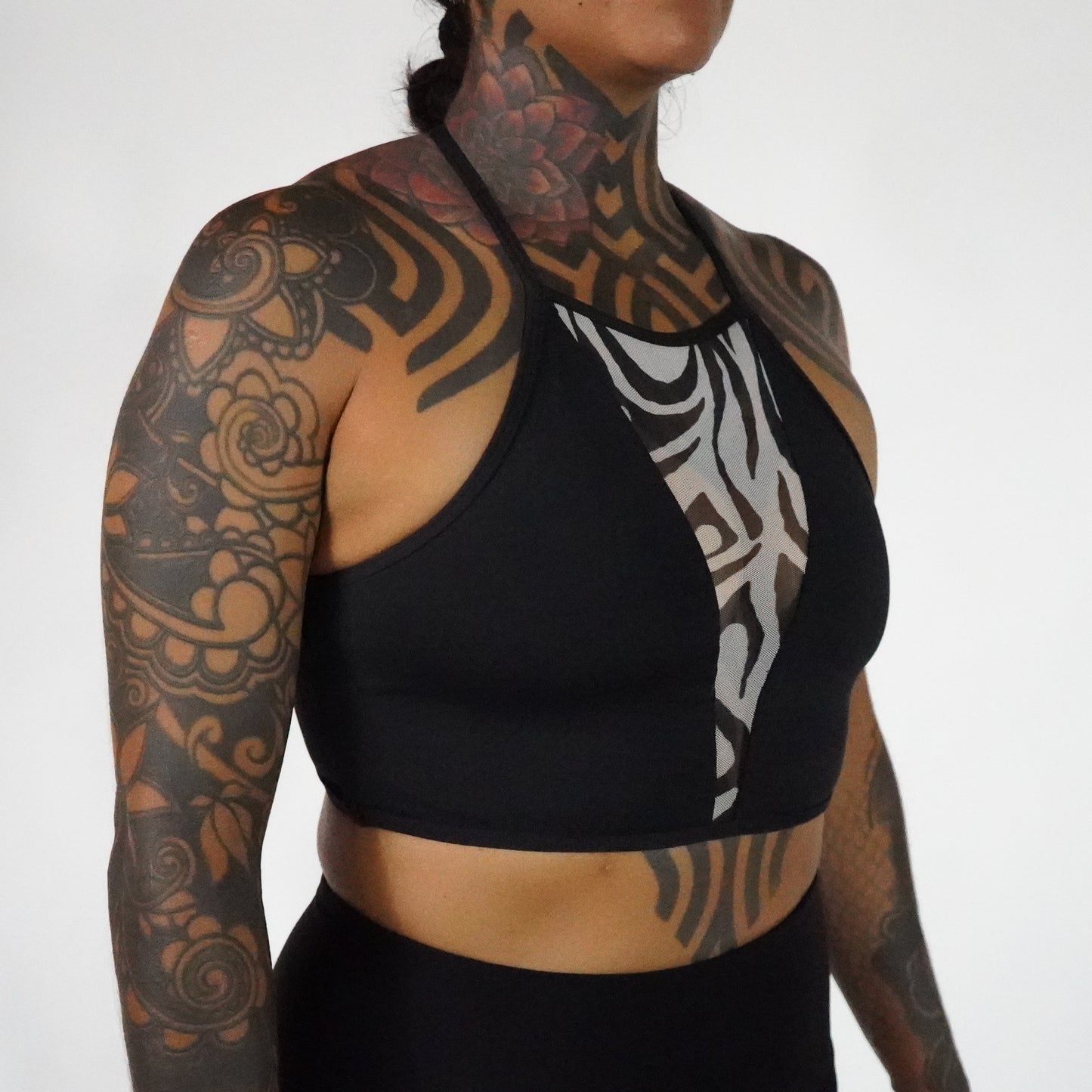 Black Zebra- Top Mesh