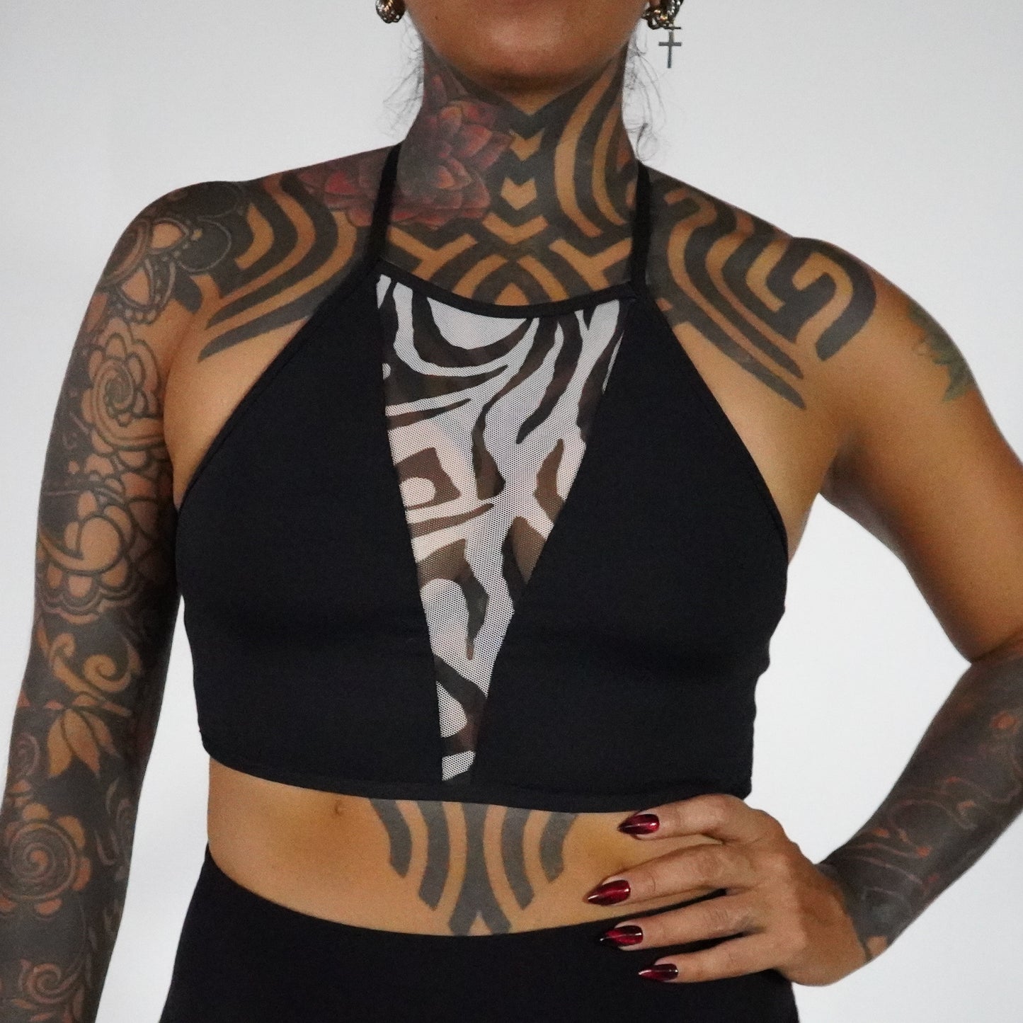 Black Zebra- Top Mesh