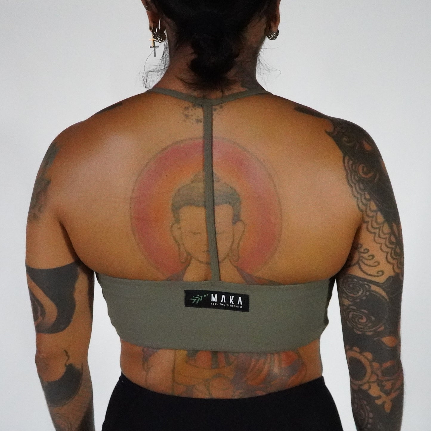 Olive Jaguar- Top Mesh