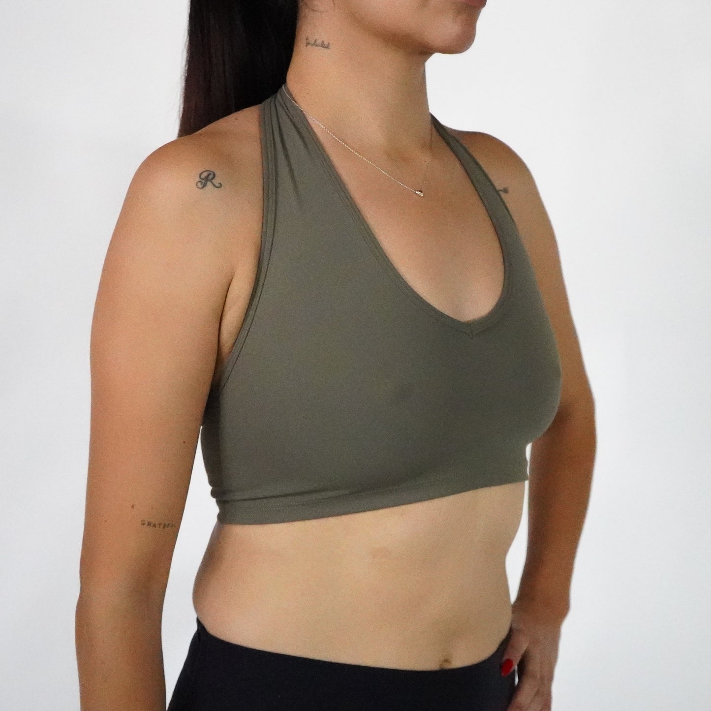 Olive- Top Halter