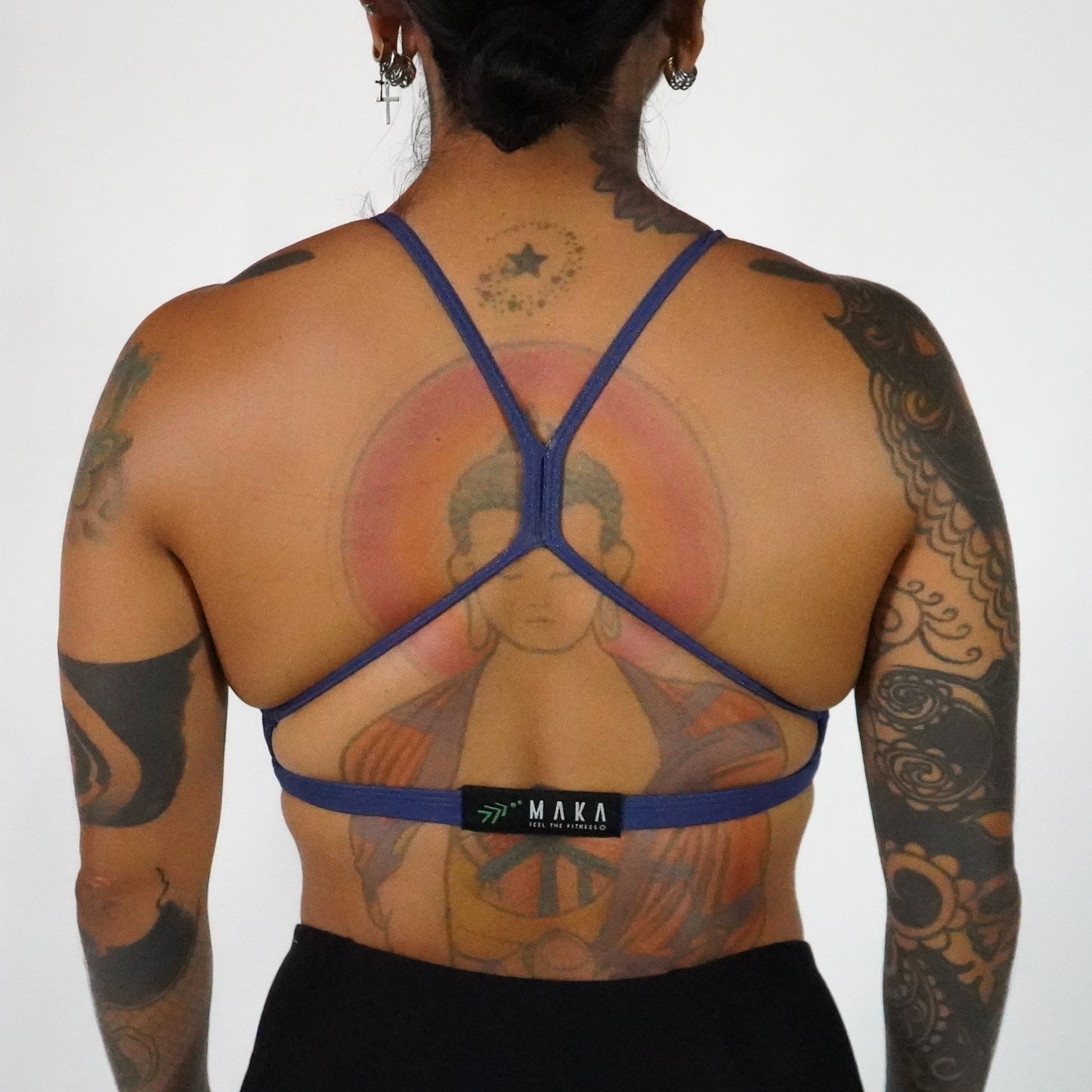 Purple Blue Glitter- Top Corte V ✴︎˚｡⋆