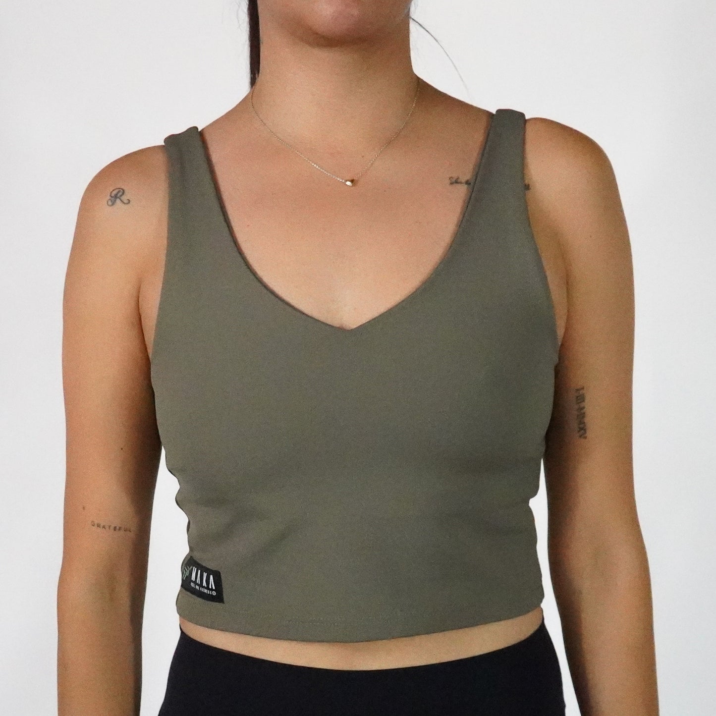 Olive- Crop Top