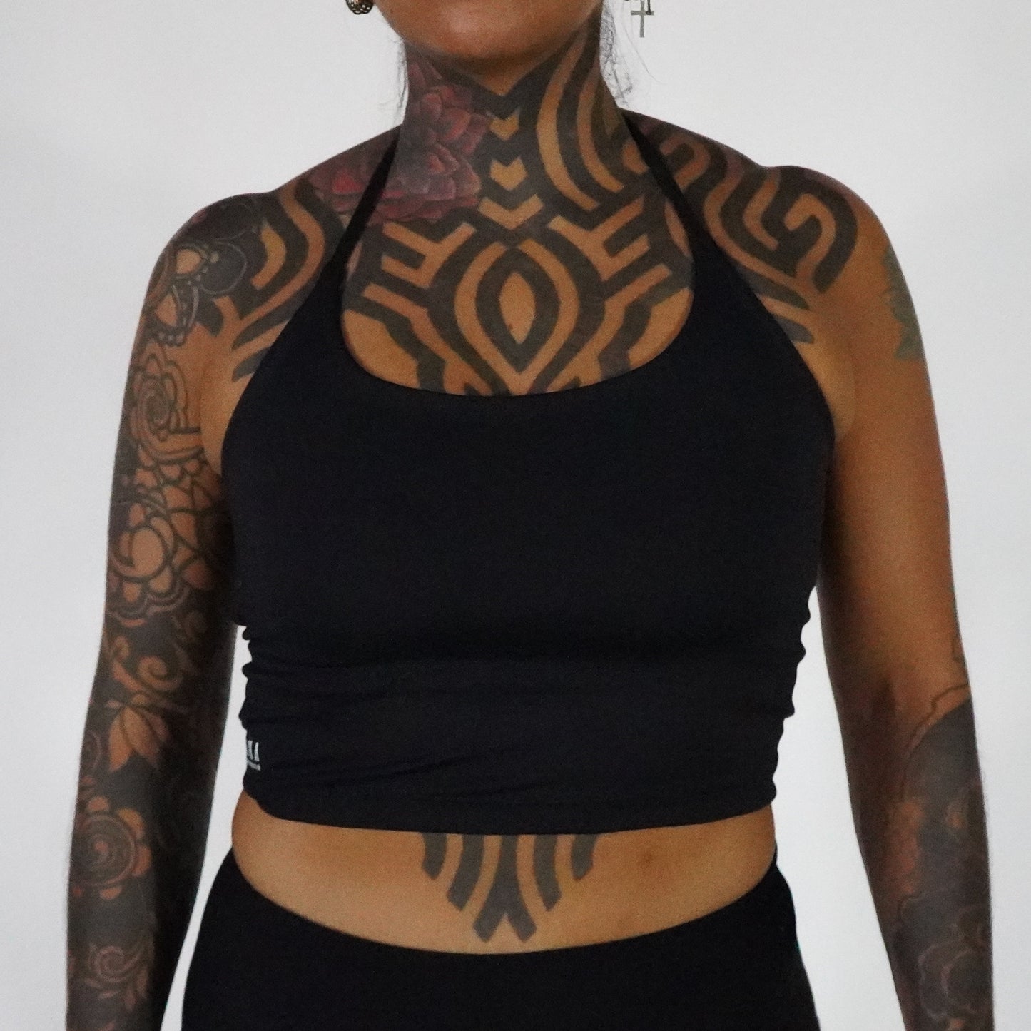 Black- Crop Top Lines