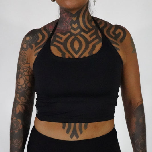 Black- Crop Top Lines