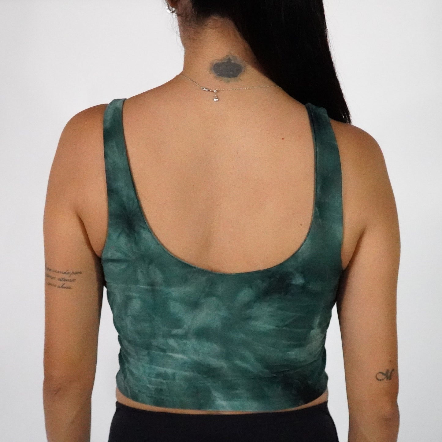 Green Tie Dye- Crop Top