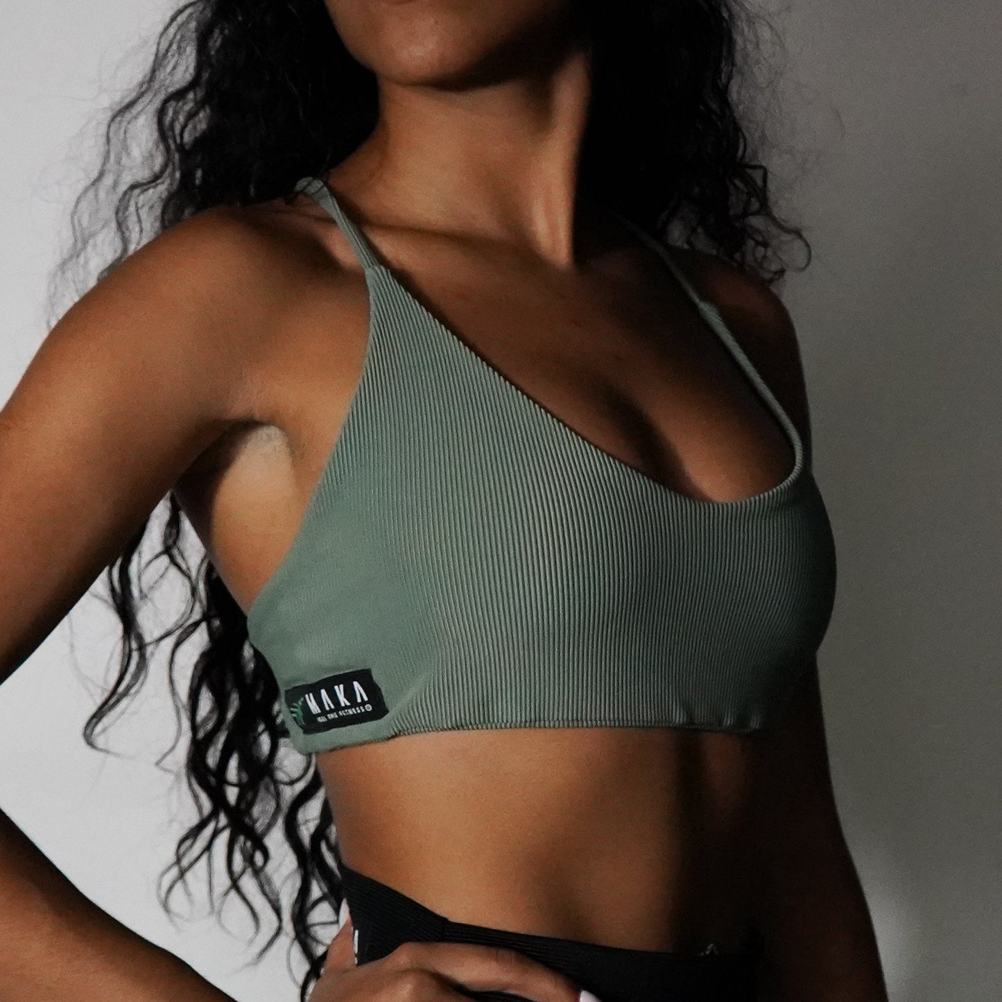 Salvia Green Lines- Top V-Cross