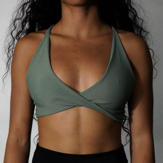 Salvia Green Lines- Top Twist