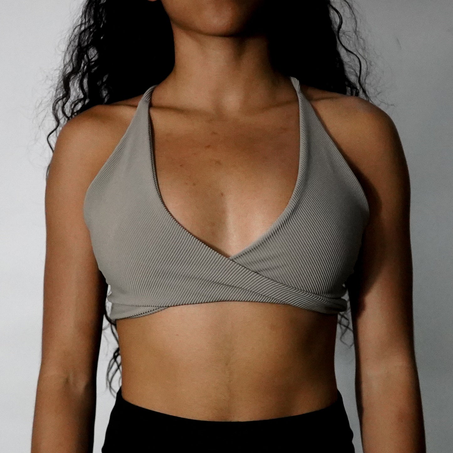 Earth Brown Lines- Top Twist