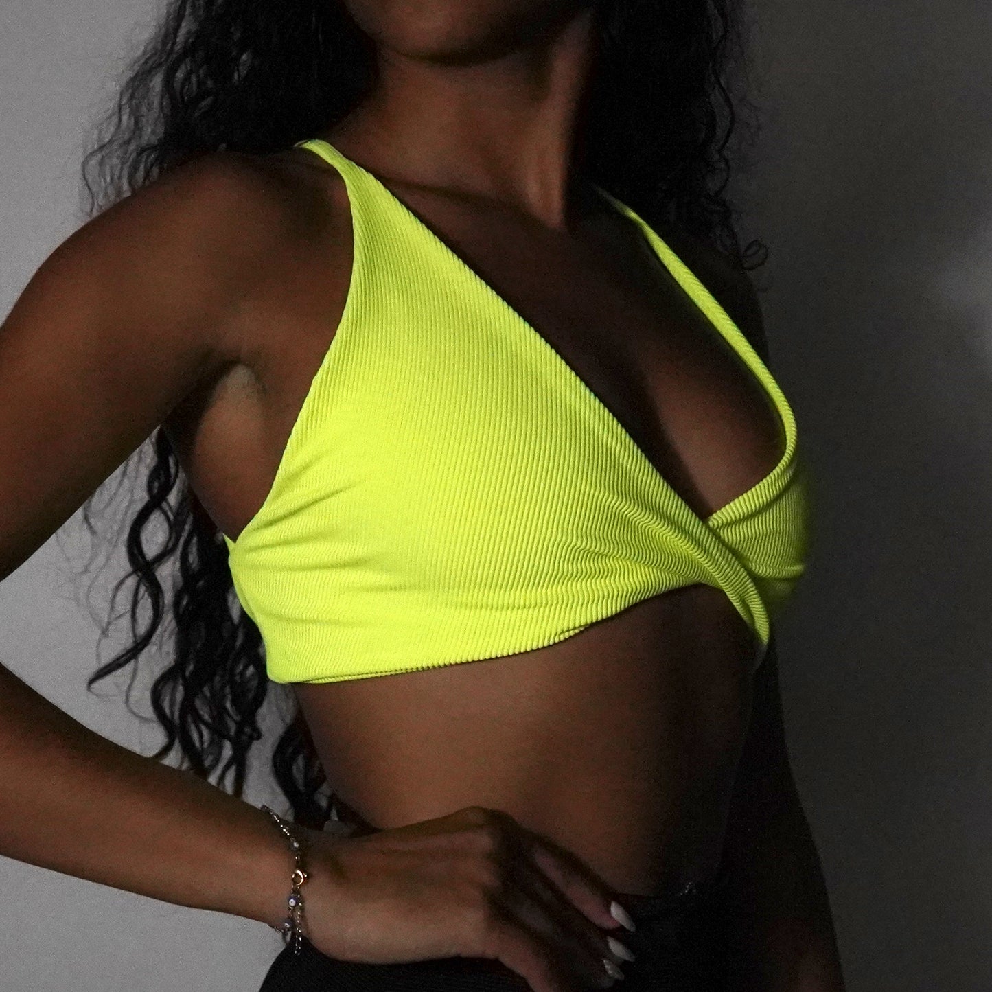 Yellow Fosfo Lines- Top Twist