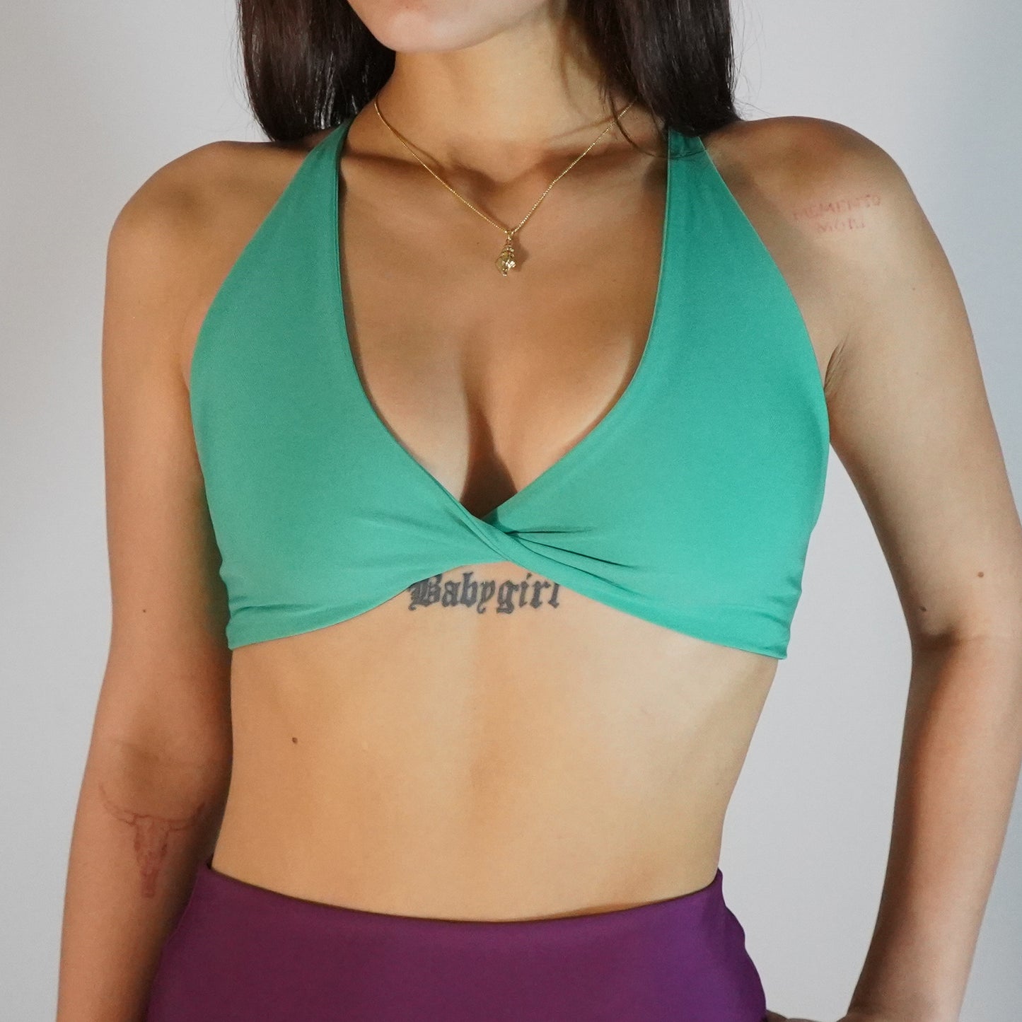 Green Aqua- Top Twist