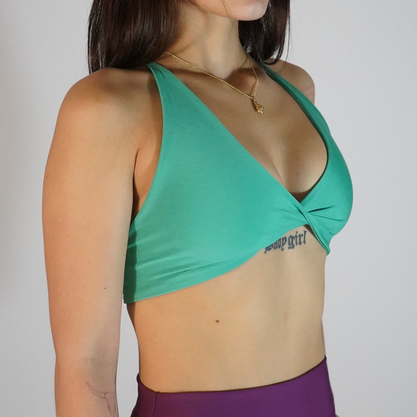 Green Aqua- Top Twist