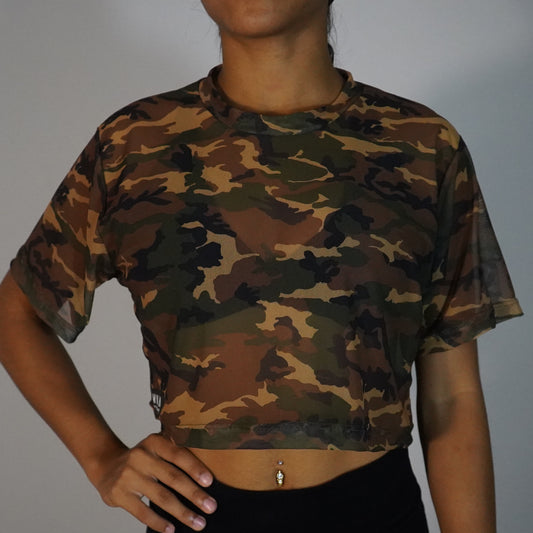 Camo - Crop Mesh