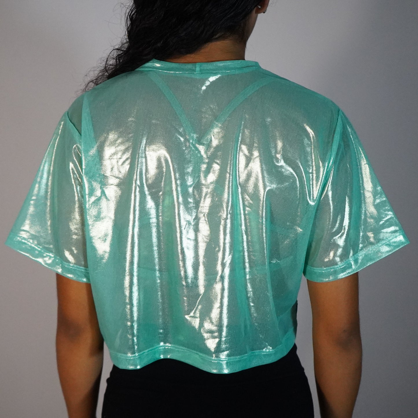 Aqua Fantasy- Crop Mesh