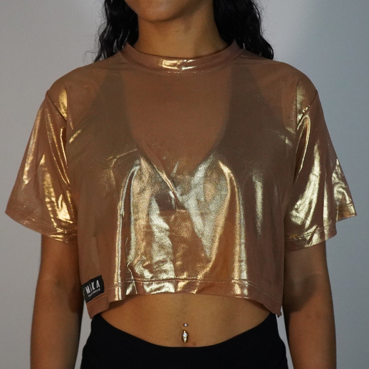Golden Fantasy- Crop Mesh